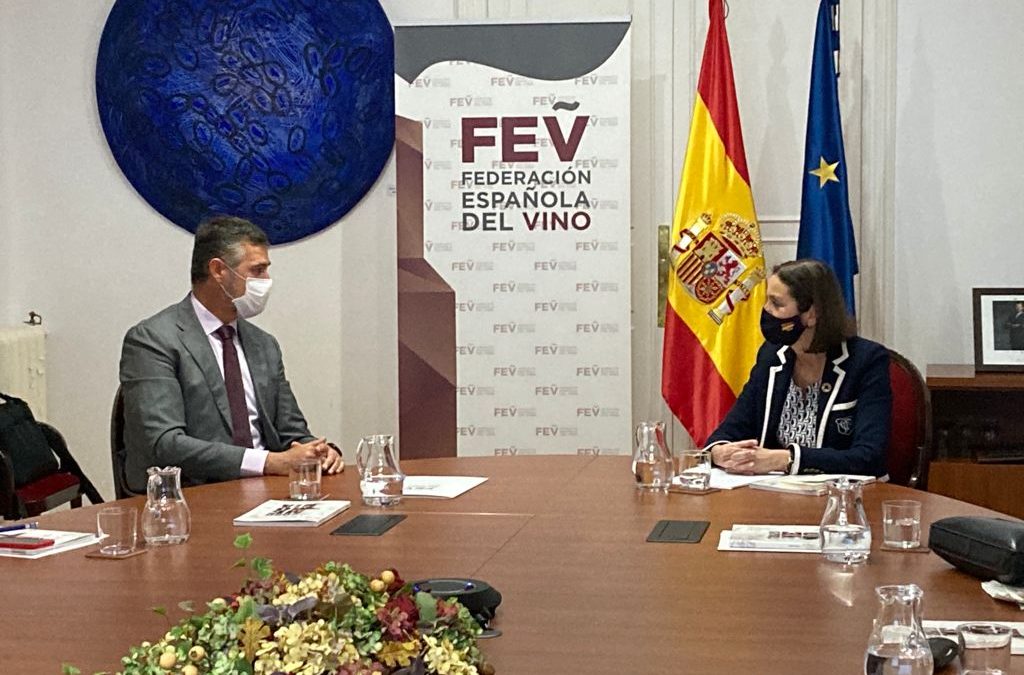 La FEV pide a Maroto que el vino y sus empresas sean objeto específico de los fondos de recuperación y se tomen de ejemplo de transformación en el sector agroalimentario