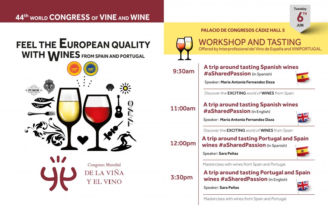 La calidad y singularidad de los vinos de España y Portugal, en el marco del Congreso Mundial de la Viña y el Vino